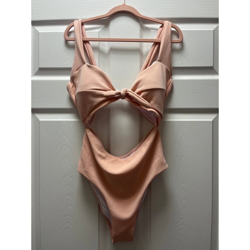 Pink One Piece Swimsuit Sz L